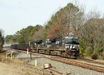 NS 3626 leads train 350 northbound on track 1